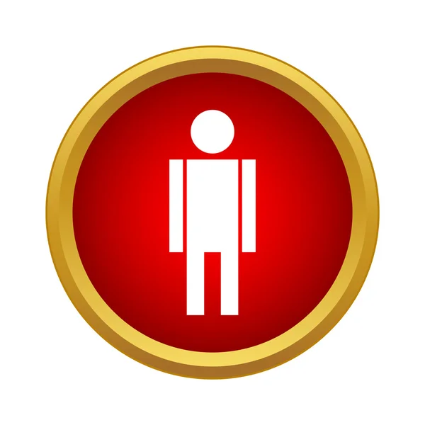 Man icon in simple style — Stock Vector