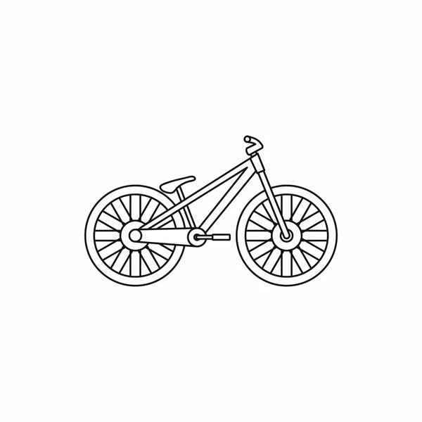 Fiets pictogram, Kaderstijl — Stockvector