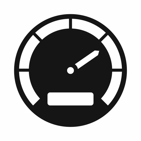 Snelheidsmeter pictogram, eenvoudige stijl — Stockvector