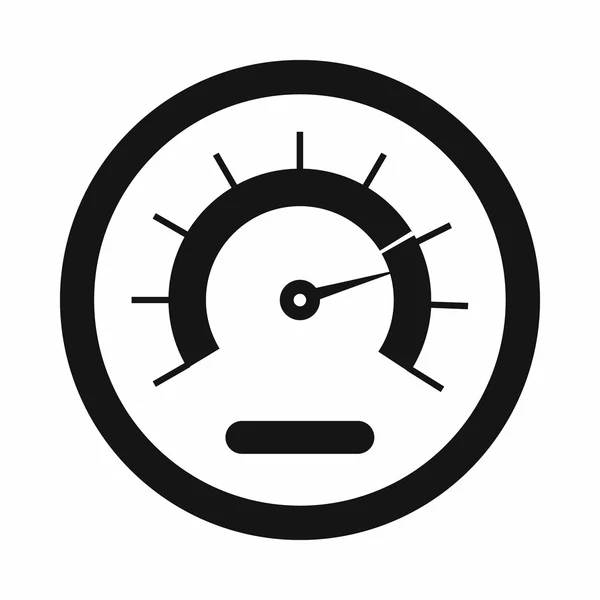 Icono del velocímetro, estilo simple — Vector de stock