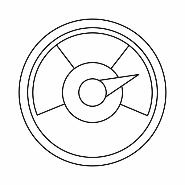 Піктограма спідометра, стиль контуру — стоковий вектор