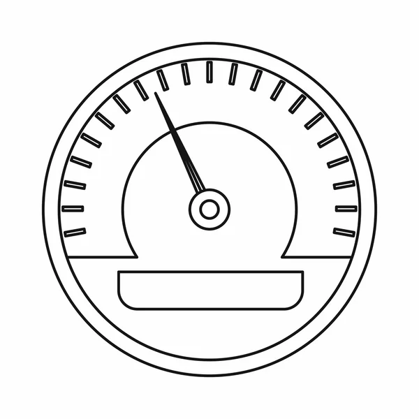 Icono del velocímetro, estilo de contorno — Archivo Imágenes Vectoriales