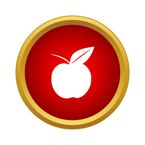 Ripe apple icon, simple style — Stock Vector