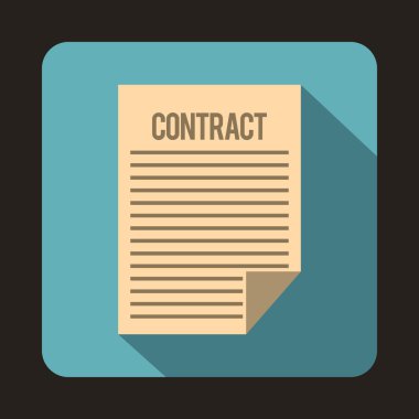 Düz stil simgesinde sözleşme