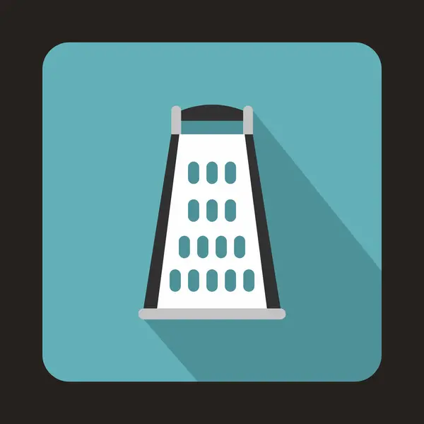 Kitchen grater icon in flat style — Stock Vector