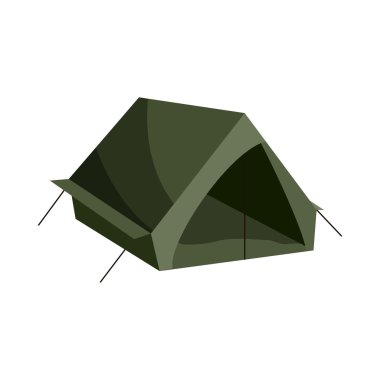 Çadır simgesi, karikatür tarzı