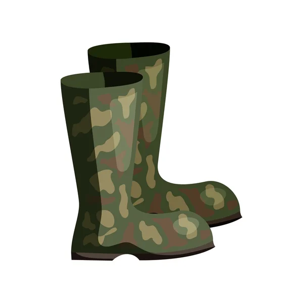 Jagd Gummistiefel-Ikone, Cartoon-Stil — Stockvektor