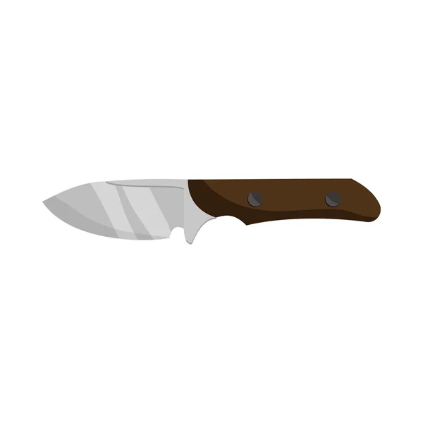 Hunting knife icon, cartoon style — Stock Vector