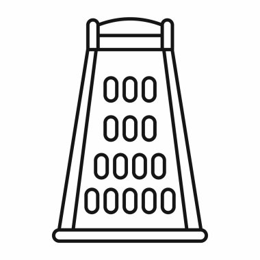 Mutfak rende simgesi, anahat stili