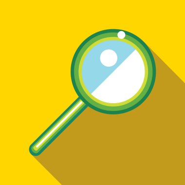 Düz stil büyüteç simgesini