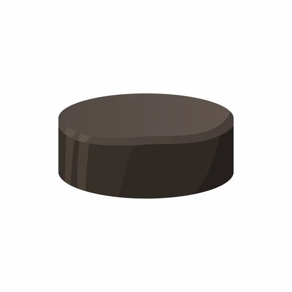 Hockey puck pictogram, cartoon stijl — Stockvector