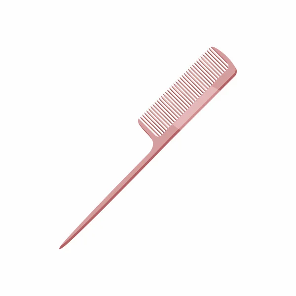 Ikon sisir pink, gaya kartun - Stok Vektor