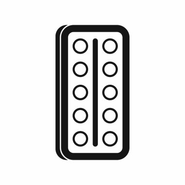 Suluboya fırça simgesini, basit tarzı ile bir kutu içinde