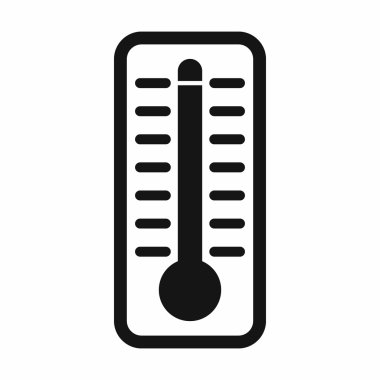 Termometre yüksek sıcaklık simgesini gösterir