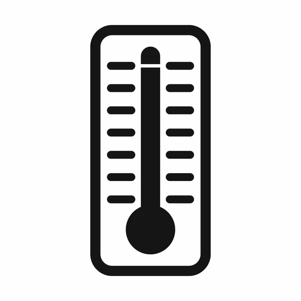 El termómetro indica icono de alta temperatura — Vector de stock