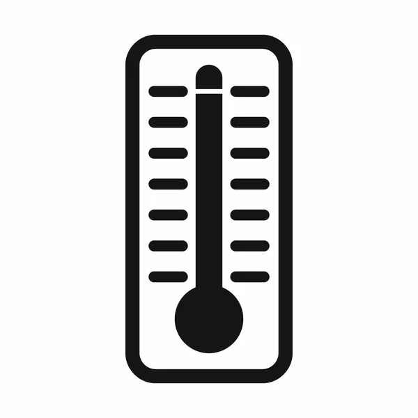 Thermometer indicates high temperature icon — Stock Vector