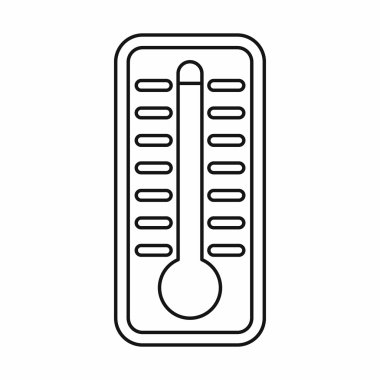 Termometre yüksek sıcaklık simgesini gösterir