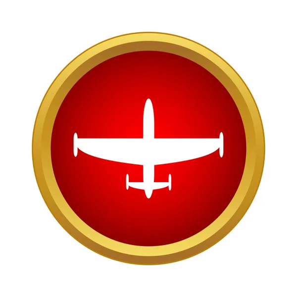 Aircraft icon in simple style — Stock Vector