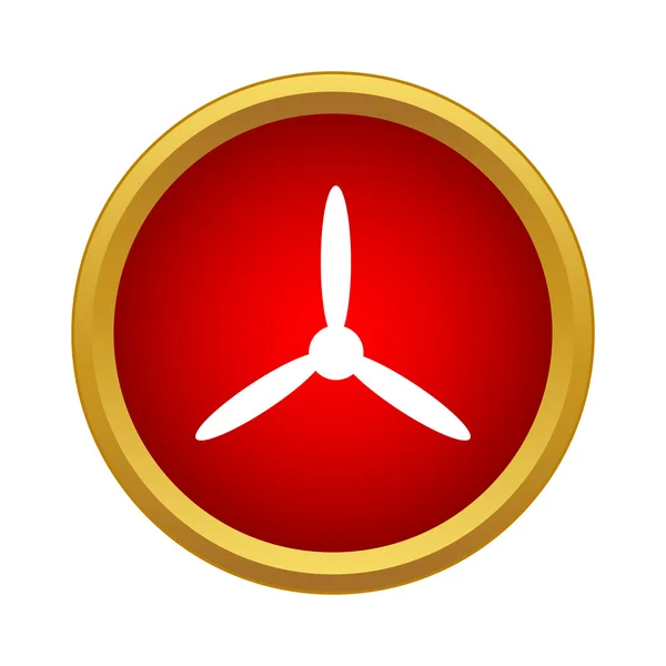 Propeller pictogram, eenvoudige stijl — Stockvector