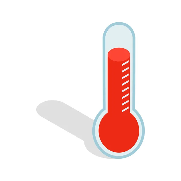 Thermometer-Symbol, isometrischer 3D-Stil — Stockvektor