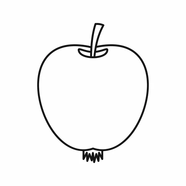 Icône Apple, style contour — Image vectorielle