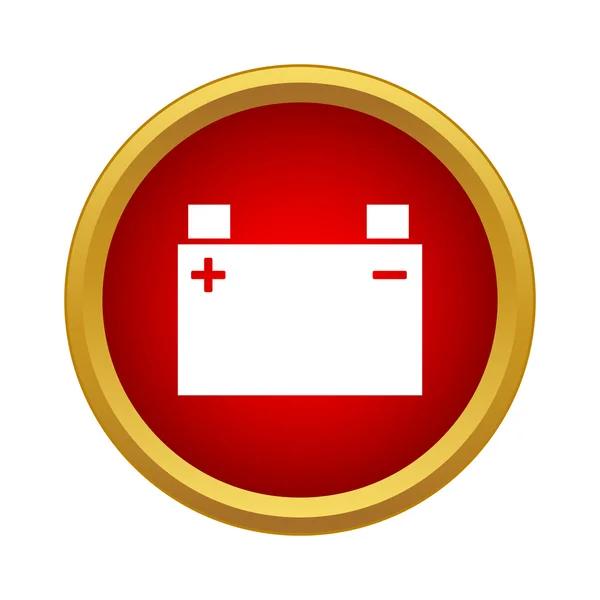 Icona della batteria della macchina, stile semplice — Vettoriale Stock