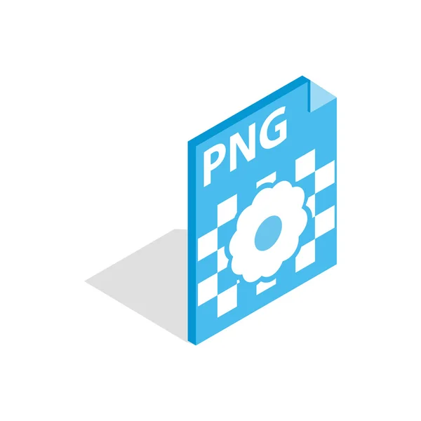 PNG resim dosya uzantısı simgesini, izometrik 3d stili — Stok Vektör