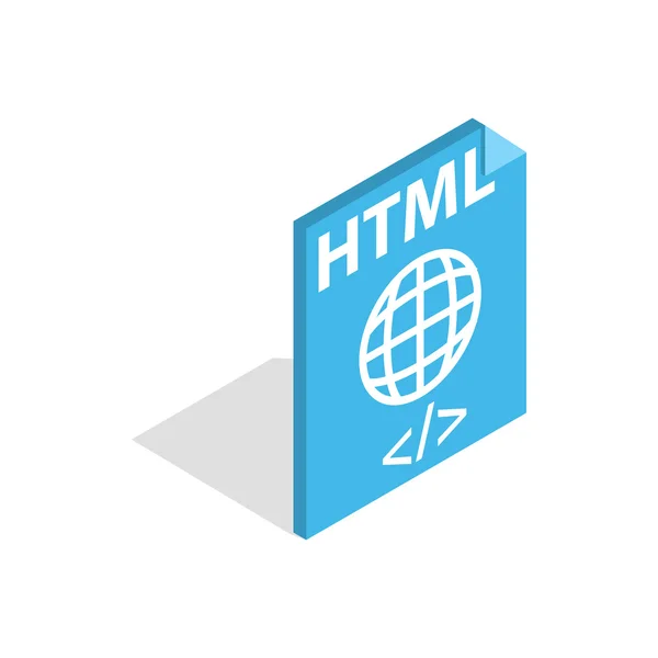 Html 文件扩展图标，等距 3d 风格 — 图库矢量图片