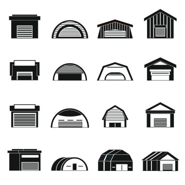 Hangar Icons set, basit ctyle
