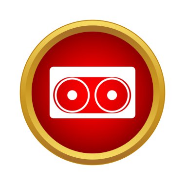 Ses kaset simgesi, basit tarzı
