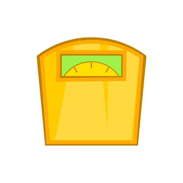 Icono de escalas amarillas, estilo de dibujos animados — Vector de stock