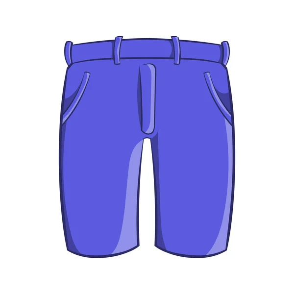 Hombres clásico icono de pantalones cortos, estilo de dibujos animados — Vector de stock