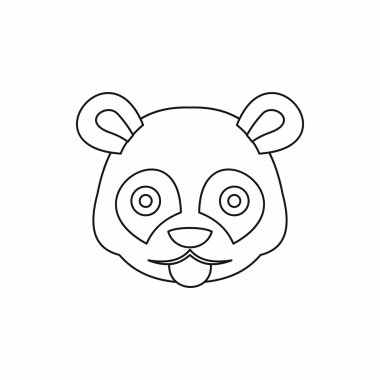 Panda simgesi, başkanı anahat stili