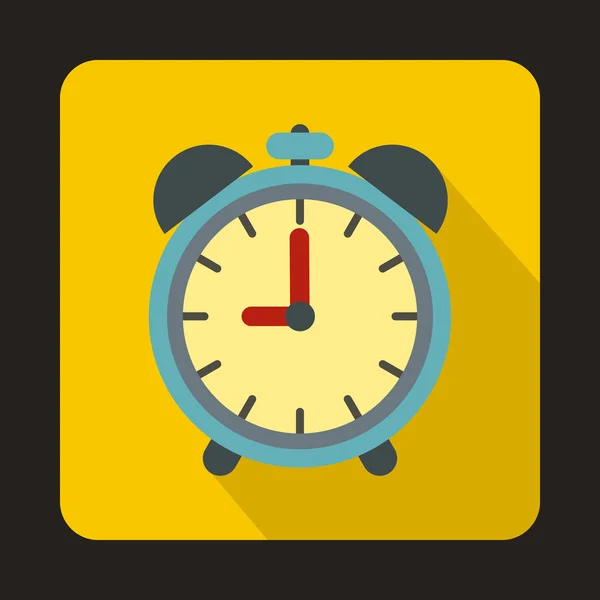 Icono de reloj despertador en estilo plano — Vector de stock