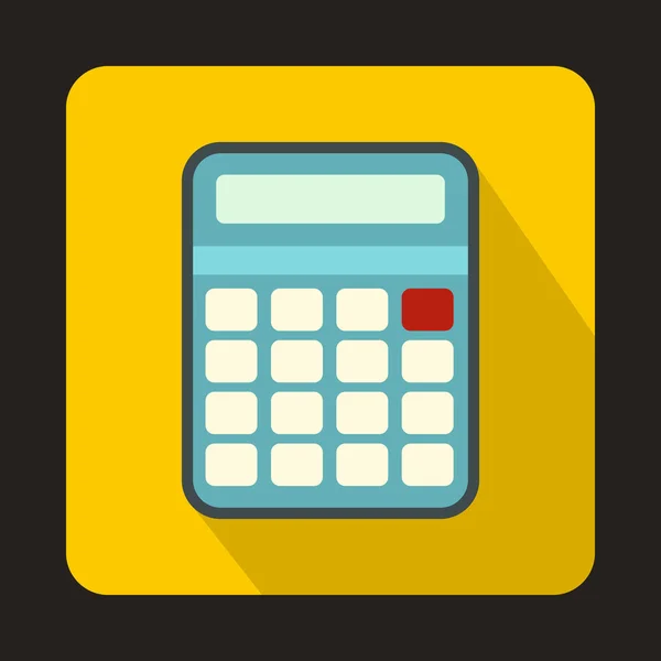 Calculator pictogram in platte stijl — Stockvector