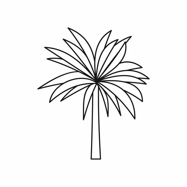 Palm icoon, omtrek stijl — Stockvector