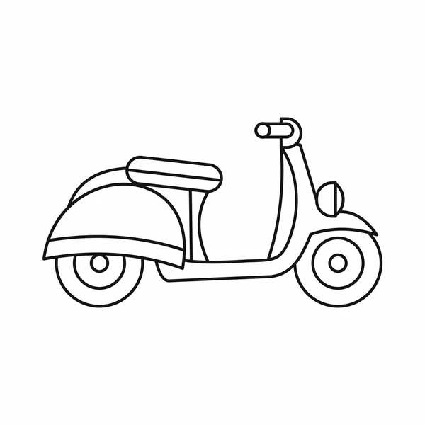 Motosiklet simgesi, taslak biçimi — Stok Vektör