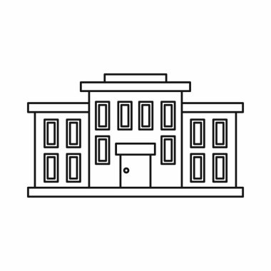 Okul binası simgesi, özet biçimi