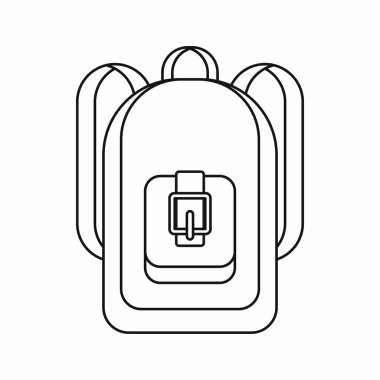 Sırt çantası simgesini, anahat stili