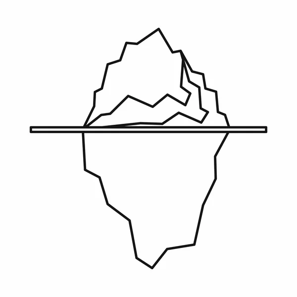 Isberget ikon, dispositionsformat — Stock vektor