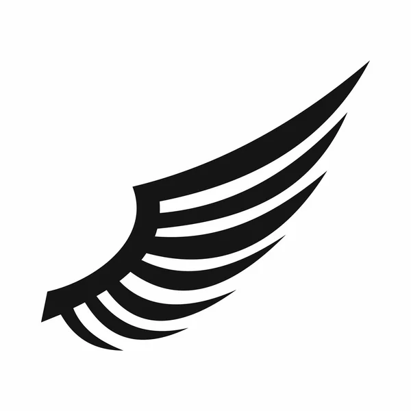 Значок крыла, простой стиль — стоковый вектор