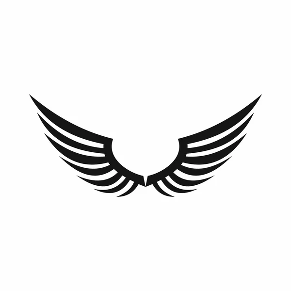 翼アイコン、シンプルなスタイル — ストックベクタ