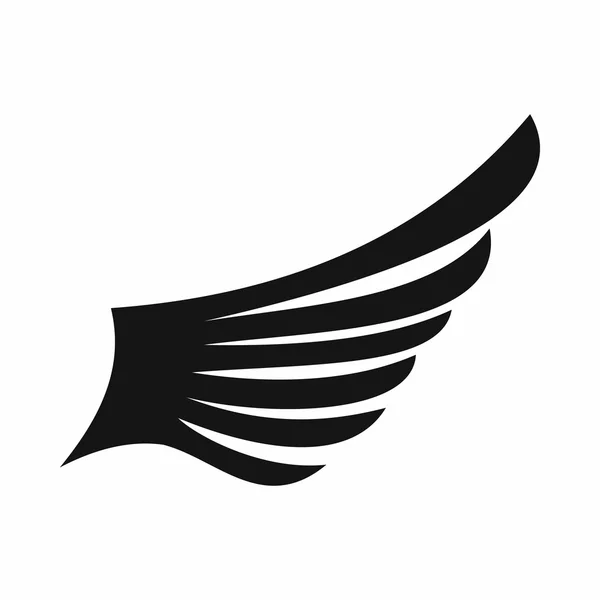 Flügel-Ikone, einfacher Stil — Stockvektor