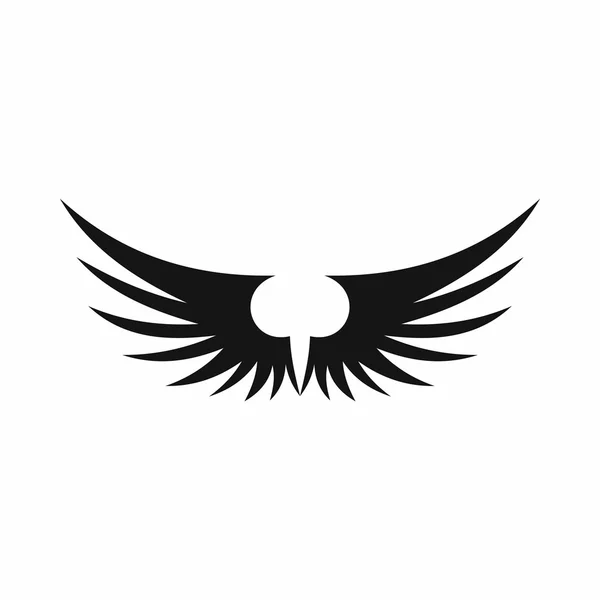 Křídlo ikona, jednoduchý styl — Stockový vektor