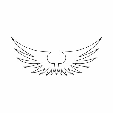 Kanat simgesi, anahat stili