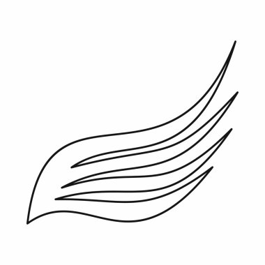 Kanat simgesi, anahat stili