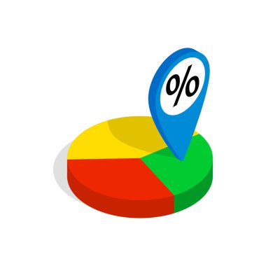 Pasta grafik simgesini, izometrik 3d stili