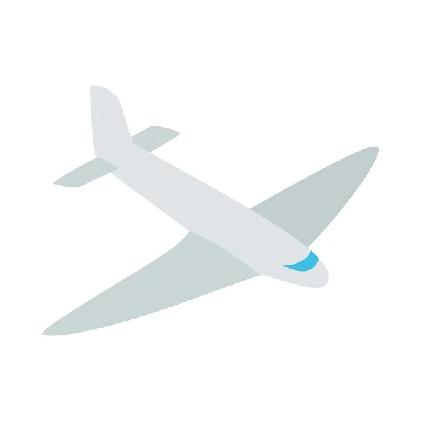 Passenger plane icon, isometric 3d style — Stock Vector