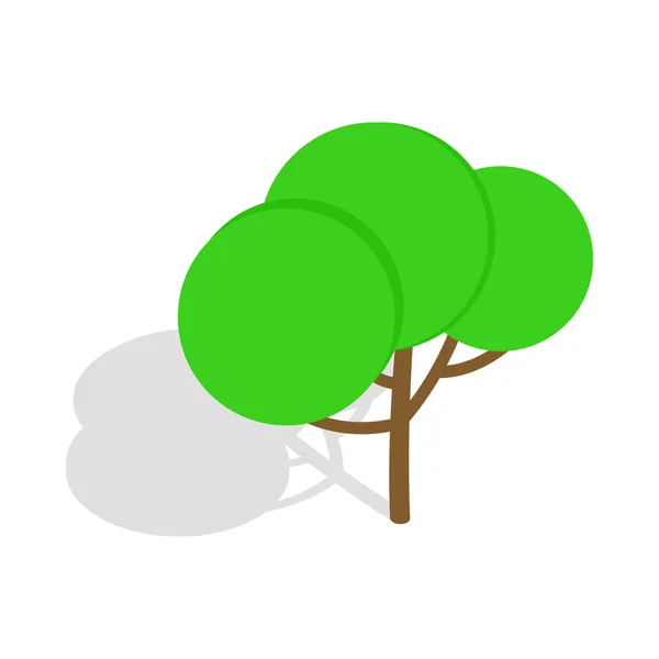 Icône de l'arbre, style 3d isométrique — Image vectorielle