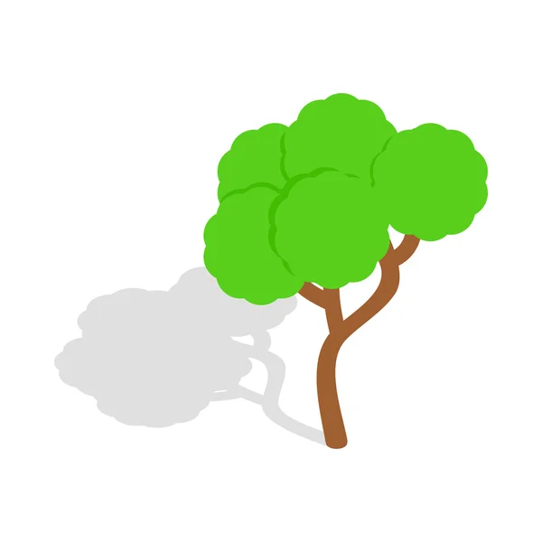 Icono del árbol, estilo isométrico 3d — Vector de stock